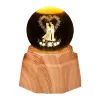 Couple luminous crystal ball night light, 3d engraved starry sky, solid wood base, creative desktop decoration, birthday gift Item Picture